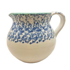 Vintage Italian Ceramic Hand-Painted Pottery Pitcher/Vase